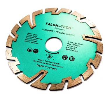 TARCZA DIAMENTOWA FALON -TECH 125 MM BETONU KOSTKI