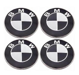 Komplet BMW 4szt Dekle Dekielki 56 mm Czarne