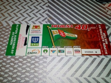 Bilet Lechia Gdańsk - Arka Gdynia 10.10.2007