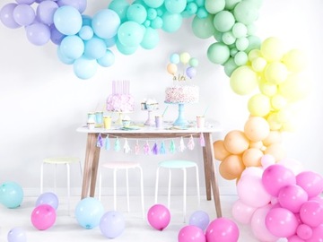 BALONY PASTELOWE URODZINY WESELE-50SZT-SBP-0463