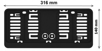 Карбоновая рамка крепления номерного знака AMiO 02795