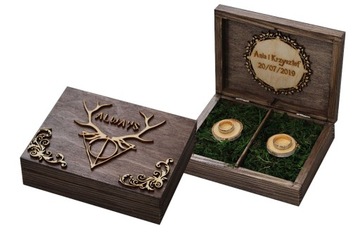 Pudełko na obrączki Harry Potter Ślub Wesele
