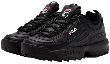 BUTY MĘSKIE FILA DISRUPTOR LOW CZARNE SNEAKERSY 44