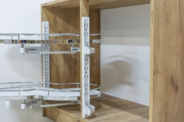 ГРУЗОВАЯ УГЛОВАЯ КОРЗИНА ЛЕВАЯ, 450 мм, БЕСШУМНОЕ ЗАКРЫТИЕ