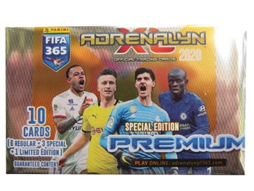 FIFA 365 2020 SASZETKA PREMIUM 10 KART / 1 LIMITED KARTY PIŁKARSKIE