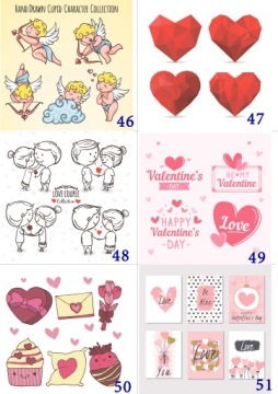 Наклейки День святого Валентина Сердце Любовные рисунки