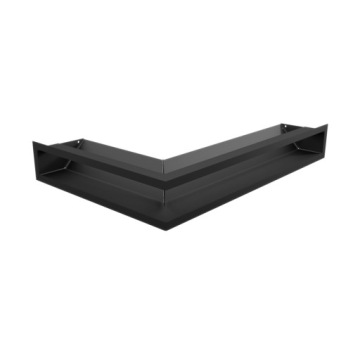 Люфтовая решетка CORNER PLATE правая 400x600x90 SF черный металл воздухозаборник