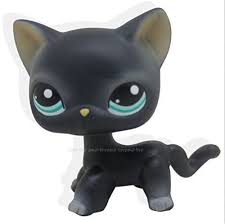 LPS Littlest Pet Shop KOTEK SHORTHAIR szaro-czarny