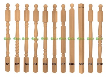 SŁUP JESIONOWY SŁUPY KRÓL TRALKI SŁUPEK PORĘCZ