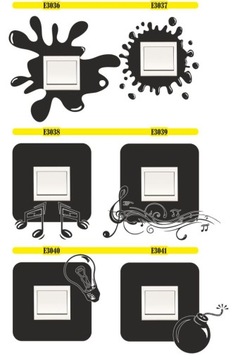 Наклейки на переключатели НАКЛЕЙКА ДЛЯ КОНТАКТА настенная