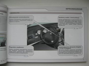 Peugeot 407 Polska instrukcja Peugeot 407 + GPS