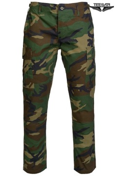 БРЮКИ УЗКОГО КРОЯ WOODLAND BDU RipStop в стиле милитари - L