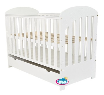 БЕЛАЯ ДЕТСКАЯ КРОВАТЬ С ЯЩИКОМ ПОЛА ДИВАН %