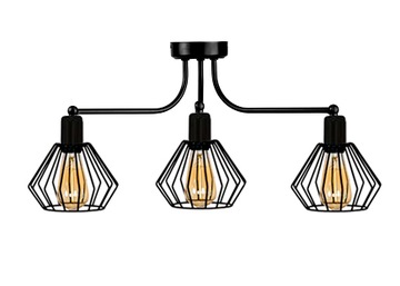 LAMPA SUFITOWA ,ŻYRANDOL DIAMENT LOFT 001-22N