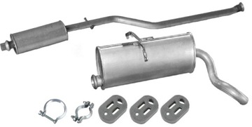 TŁUMIK ŚRODKOWY KOŃCOWY PEUGEOT PARTNER 1.1 1.4