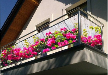 Покрытие для балкона, декоративное покрытие для балкона SURFINIE FLOWERS, на заказ.