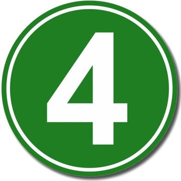 NAKLEJKA EURO 4 norma ADR CZYSTOŚĆ SPALIN 16 cm