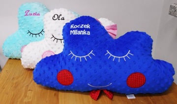 Большое Минки Облако с подушкой ИМЯ, подарок на годик.