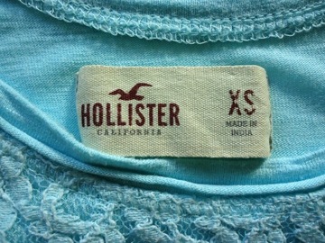 HOLLISTER by ABERCROMBIE turkusowa bluzka XS