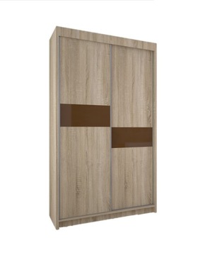 SZAFA 120 biała czarna sonoma wenge + szkło L120