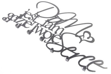 Вешалка для одежды, ключи, ДОМ ТАМ, ГДЕ СЕРДЦЕ