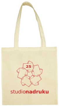 TORBA BAWEŁNIANA Z NADRUKIEM LOGO DŁ. UCHO 25 szt
