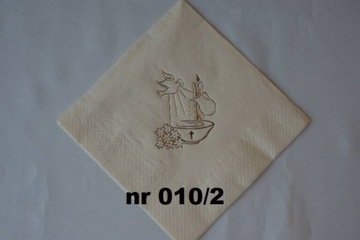 Позолоченные салфетки на Первое Крещение SERWCHZ