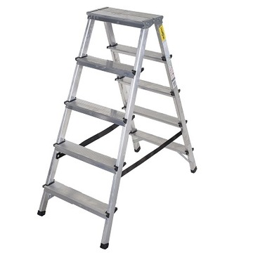 DRABINA DWUSTRONNA PODEST ALUMINIOWY DRBEST 2x5