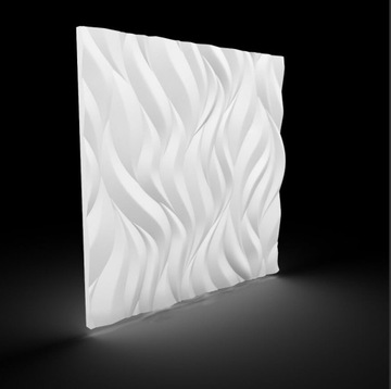 БЕЛЫЕ Стеновые Панели из Пенополистирола 3D FLAMES