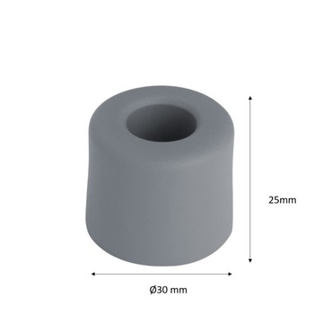 Odbojnik drzwiowy 20szt, jakość Premium 25mm beż