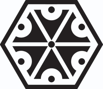 Naklejka na auto samochód SŁOWIAN SYMBOL BÓG PERUN