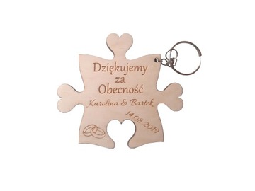 Brelok personalizowany podziękowanie