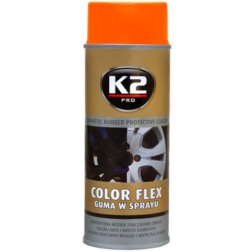 K2 Color Flex РЕЗИНОВЫЙ СПРЕЙ ОРАНЖЕВОЕ ПОКРЫТИЕ