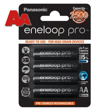 4 батарейки ENELOOP PRO AA, ЯПОНИЯ R6, ОРИГИНАЛ