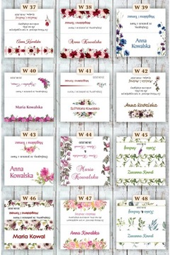 Карточки расстановки, карточки расстановки на столе - 12 шт.