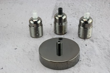 Розетка светильника своими руками, черный хромированный потолок, винтажная решетка радиатора, паук LOFT