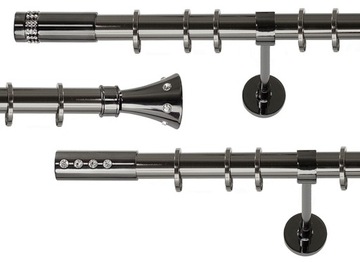 Karnisz pojedynczy 25mm 140cm z serii ONYX
