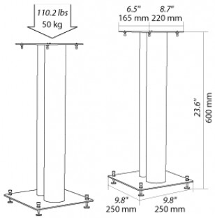 ПОДСТАВКИ ДЛЯ ДИНАМИКОВ NORSTONE STYLUM 2