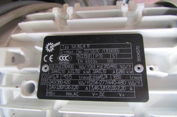 Мотор-редуктор NORD 0,75 кВт, 17 об/мин, инвертор SK 205E