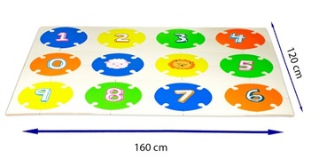 БОЛЬШОЙ обучающий коврик из ПЕНЫ 160x120 ТОЛЩИНА XXXL