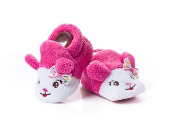 CIEPŁE BUCIKI NIEMOWLĘCE NIECHODKI MISIEK 6-12 MSC