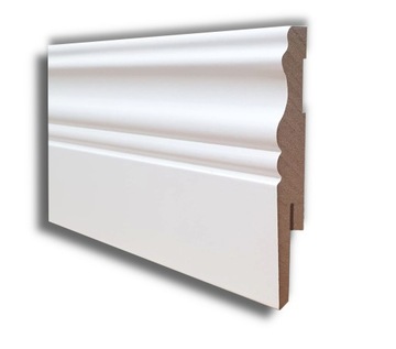 10 CM LISTWA PRZYPODŁOGOWA MDF BIAŁA DEKORACYJNA