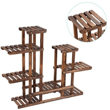 ДЕРЕВЯННАЯ ПОЛКА ПОДСТАВКА ДЛЯ РАСТЕНИЙ ПОДСТАВКА ДЛЯ ЦВЕТОВ ПОЛКИ