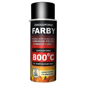 Farba żaroodporna Hansa 400ml 902 zielony metalik