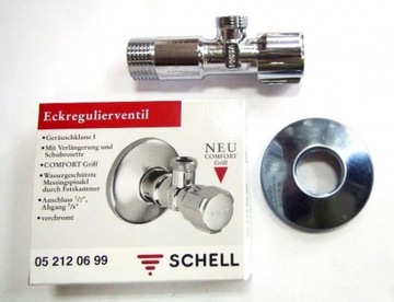 УГЛОВОЙ КЛАПАН SCHELL COMFORT 1/2 x 3/8 052120699