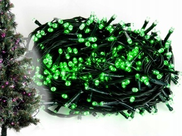 LAMPKI CHOINKOWE 100LED GRUBY KABEL RÓŻNE kol. ZEW
