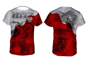 Koszulka damska POLSKA T-Shirt termoaktywny moto