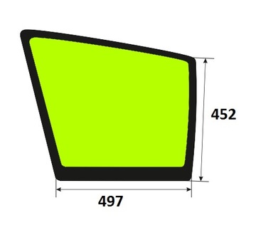 szyba dolna prawa JCB 8014, 8016, 8018, 8020