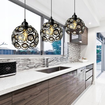 ПОДВЕСНОЙ СВЕТИЛЬНИК EDISON, ХРУСТАЛЬНАЯ ПЛИТА APP203