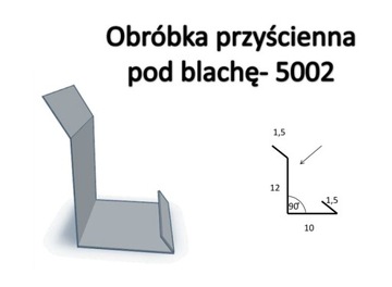Obróbka przyścienna pod blachę 5002
